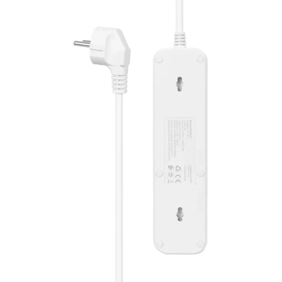 چندراهی برق ارلدام مدل ES-SC13 با ۳ سوکت و ۲ پورت USB و ۱ پورت Type-C