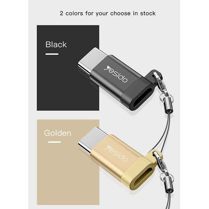 تبدیل میکرو USB به تایپ سی یسیدو مدل GS04