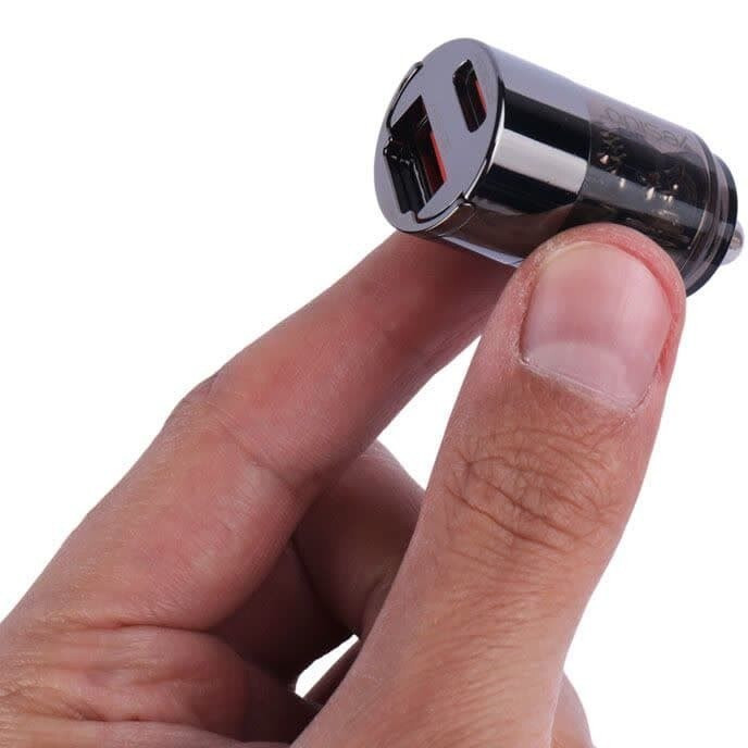 شارژر فندکی یسیدو مدل Y68 ظرفیت ۳۰ وات فست شارژ