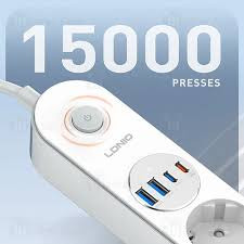 چندراهی برق الدینیو مدل SE1 با کابل ۲ متر و شارژر USB